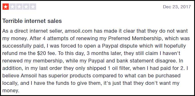 is amsoil a scam