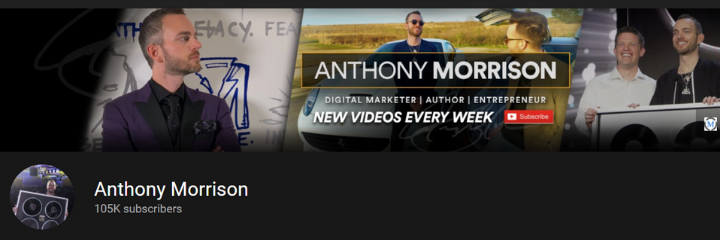 Anthony Morrison's YouTube channel
