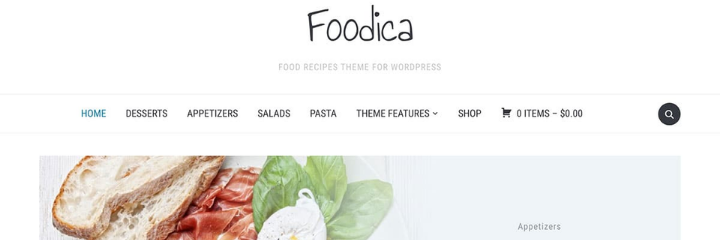 Foodica Food Blog WordPress Theme
