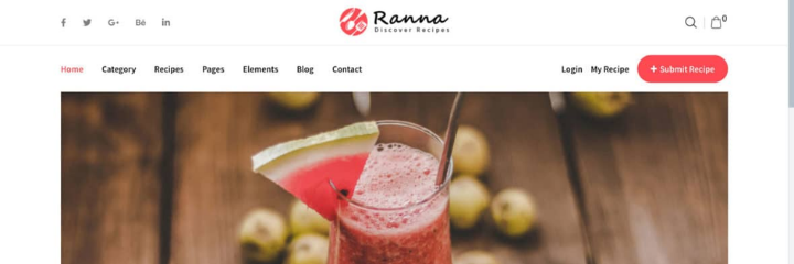 Ranna Food Blog WordPress Theme