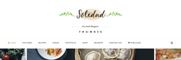 Soledad Food Blog WordPress Theme
