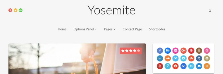 Yosemite WordPress theme