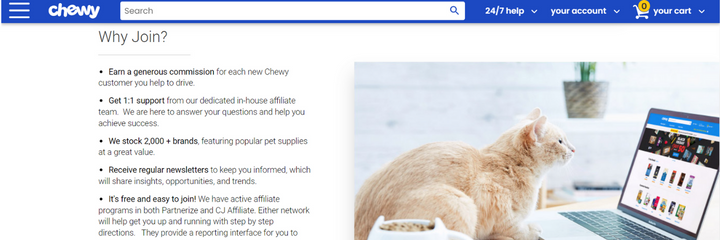 How to be part of the Chewy affiliate program