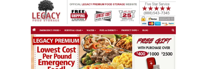 Legacy Food Storage Affiliate Program