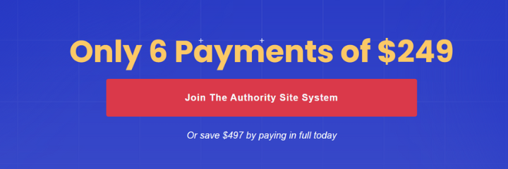 The Authority Site System Pricing