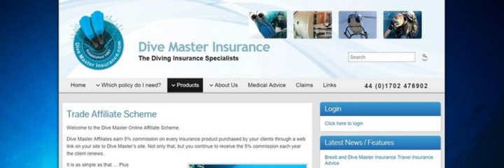 Dive Master Insurance Affiliate Programs