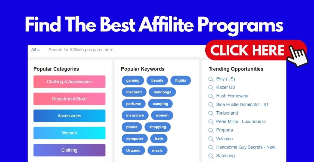 find the best affiliate programs to promote